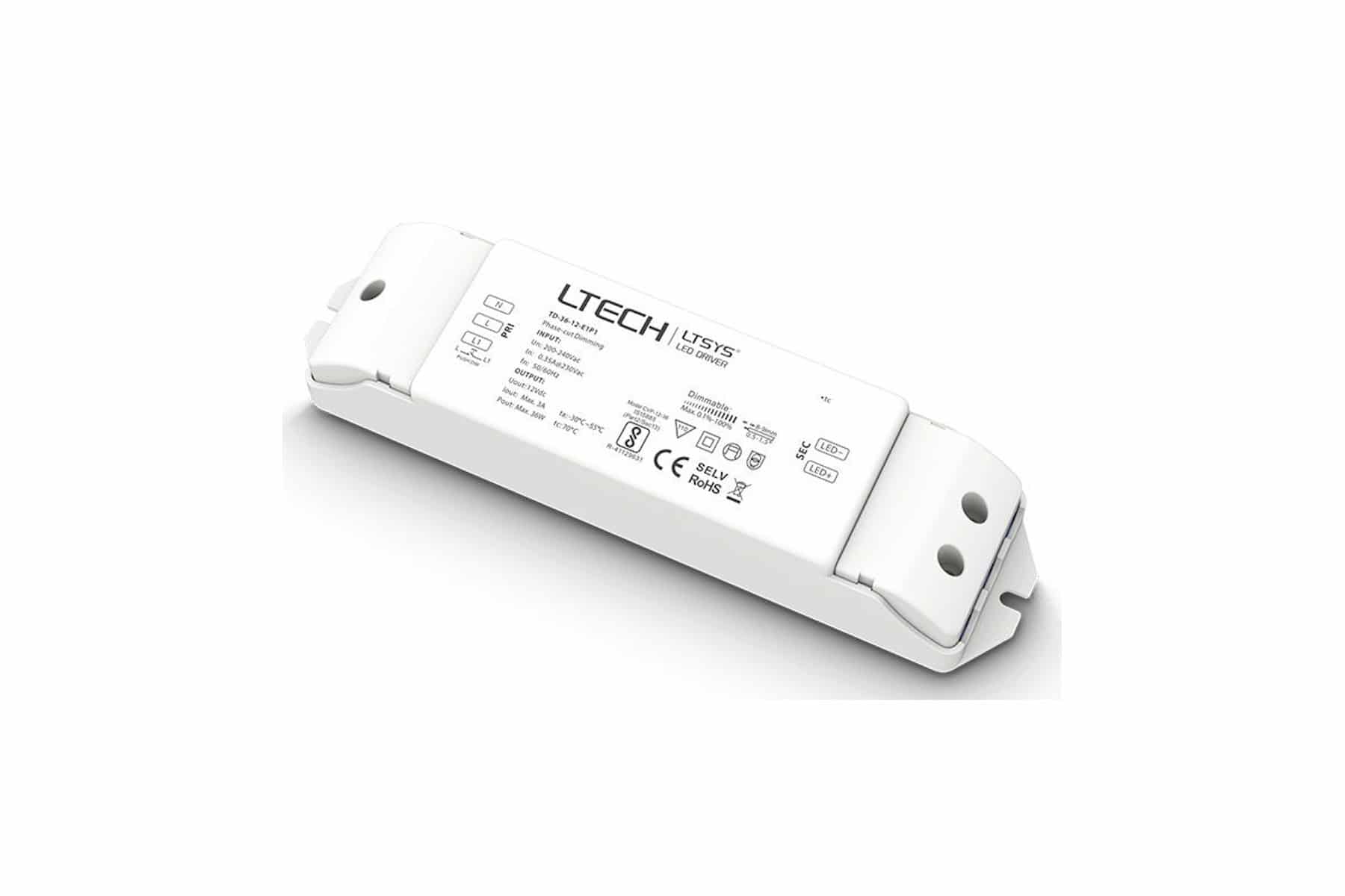 Dimbar Led driver 24V 36W fasdim